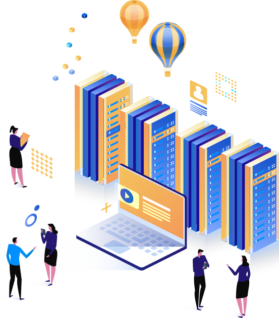 hosting-benefits-vector-image